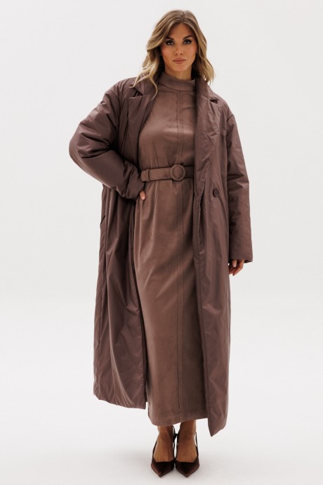 Пальто EOLA 2926 какао размер 42-52 #9