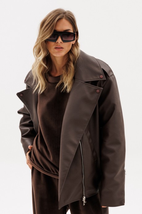 Куртка EOLA 2929 темный шоколад размер 44-48 #9