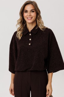 Джемпер (кофта) EOLA 3011 темный шоколад #1