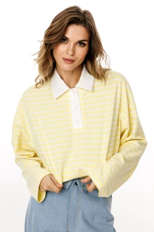Джемпер (кофта) EOLA 3052 лимонный в полоску