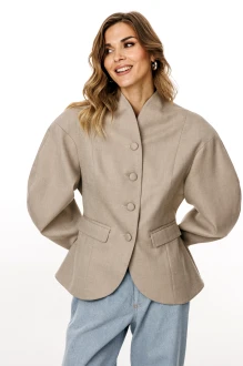 Жакет (пиджак) EOLA 3029 елочка бежевая