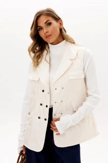 Утепленная жилетка EOLA 2949 молочный