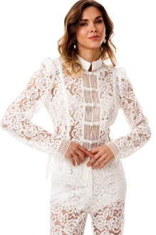 Блузка EOLA 3067 молочная