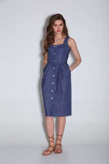 Сарафан YOUR SIZE 2084 синий #1