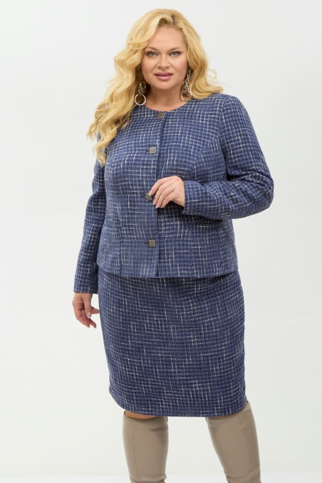 Костюм/комплект YOUR SIZE 2266 двойка синий размер 48-58 #2