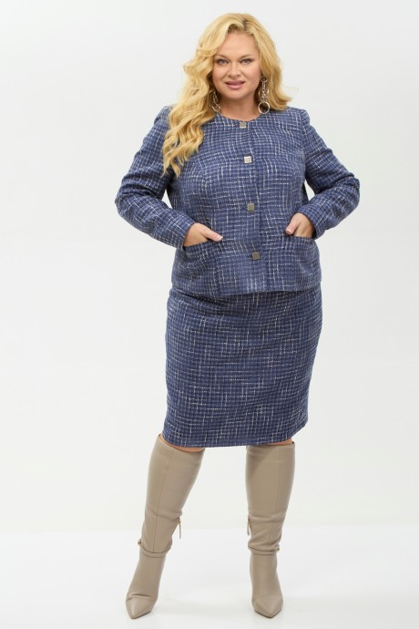 Костюм/комплект YOUR SIZE 2266 двойка синий размер 48-58 #4
