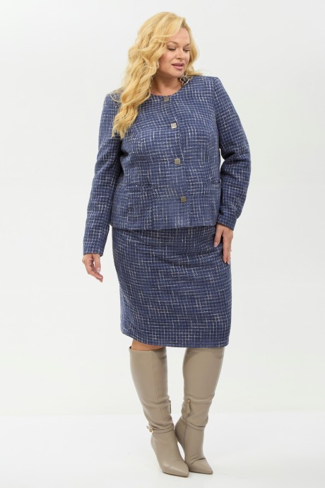Костюм/комплект YOUR SIZE 2266 двойка синий размер 48-58 #5