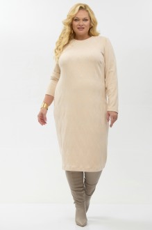 Платье YOUR SIZE 2262 бежевый #1