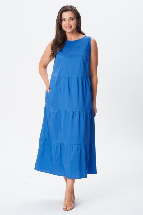 Платье YOUR SIZE 2260 василёк размер 42-56 #2