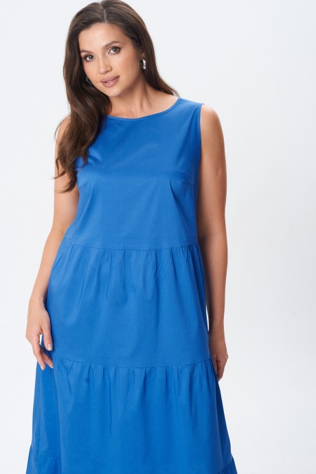 Платье YOUR SIZE 2260 василёк размер 42-56 #4