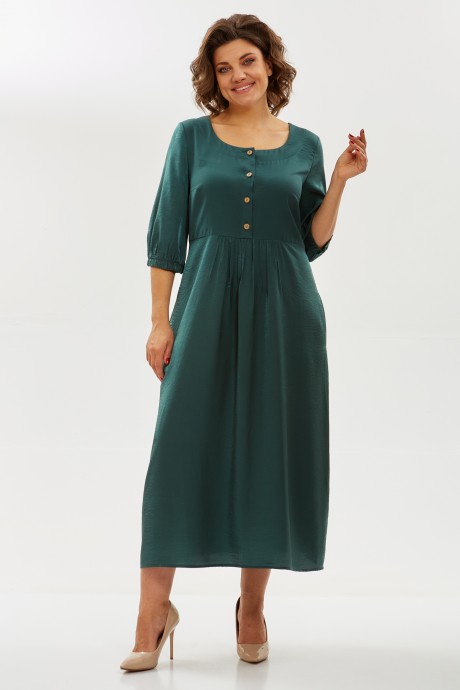 Платье YOUR SIZE 2258 изумрудный размер 42-52 #1