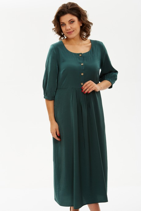 Платье YOUR SIZE 2258 изумрудный размер 42-52 #4
