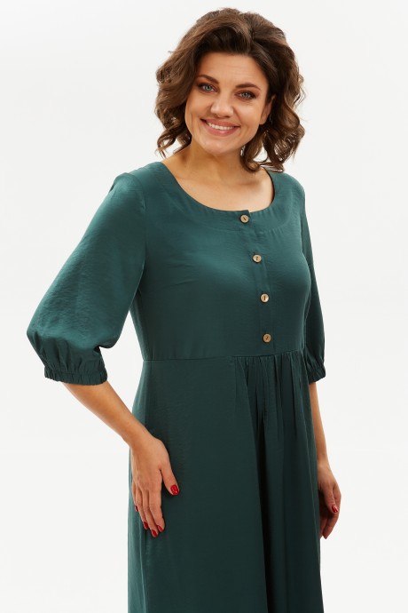 Платье YOUR SIZE 2258 изумрудный размер 42-52 #5