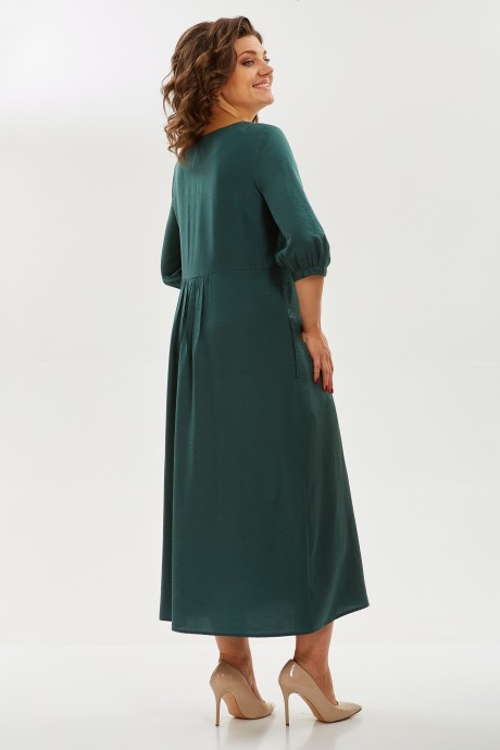 Платье YOUR SIZE 2258 изумрудный размер 42-52 #6