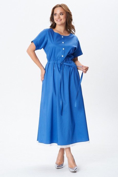 Платье YOUR SIZE 2257 василёк размер 42-58 #4