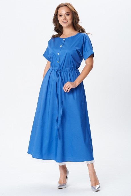 Платье YOUR SIZE 2257 василёк размер 42-58 #5