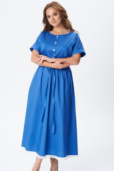 Платье YOUR SIZE 2257 василёк размер 42-58 #6