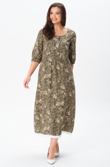 Платье YOUR SIZE 2254 хаки #1
