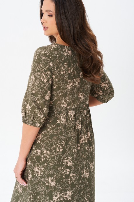 Платье YOUR SIZE 2254 хаки размер 48-58 #7