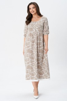 Платье YOUR SIZE 2253 бежевый #1