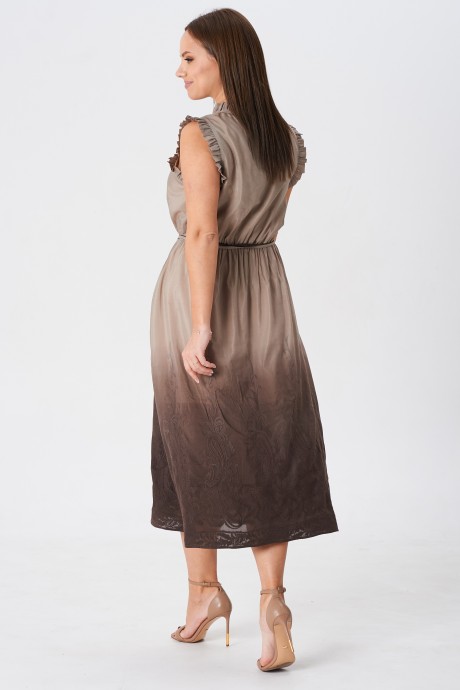 Платье YOUR SIZE 2246 капучино размер 42-48 #6