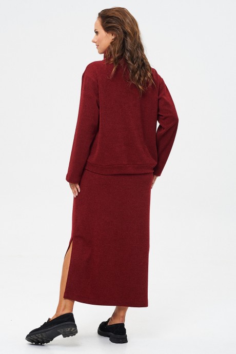 Костюм/комплект YOUR SIZE 2239 двойка бордовый размер 46 #6