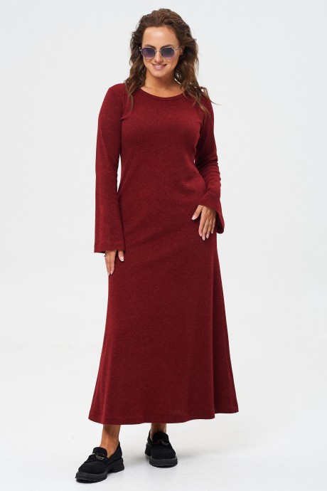Платье YOUR SIZE 2237 бордовый размер 46-48 #2