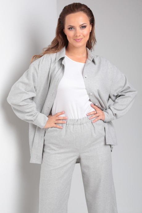 Костюм/комплект YOUR SIZE 2231 двойка серый размер 48 #5
