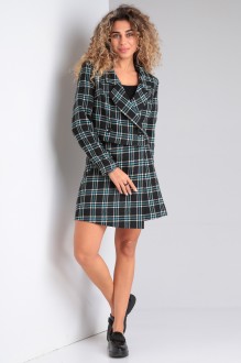 Костюм/комплект YOUR SIZE 2206 двойка черный в клетку #1