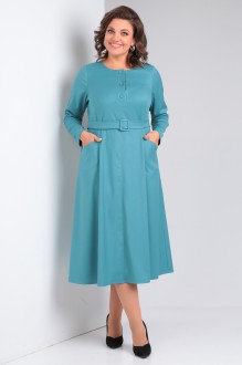 Платье YOUR SIZE 2221 бирюза #1