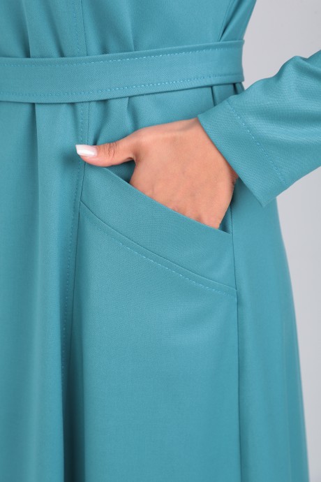 Платье YOUR SIZE 2221 бирюза размер 46-54 #5