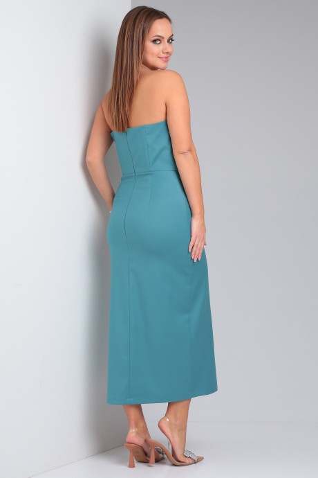 Вечернее платье YOUR SIZE 2213 бирюза размер 42-48 #6