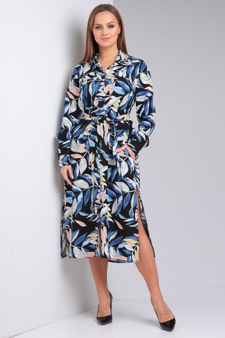 Платье YOUR SIZE 2217 мультиколор размер 42-52 #1
