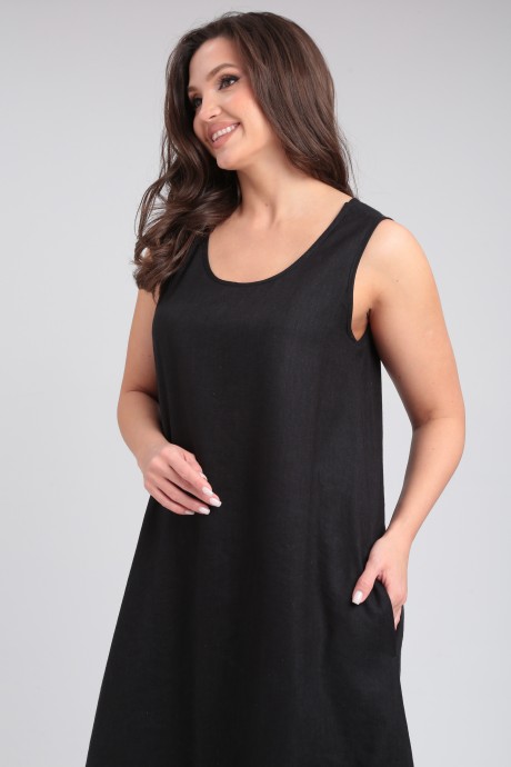 Платье YOUR SIZE 2223 черный размер 48 #6