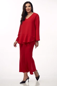 Юбочный костюм YOUR SIZE 2275 двойка красный