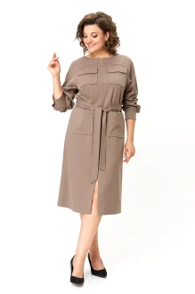 Платье Lady Style Classic 3017 коричневые тона
