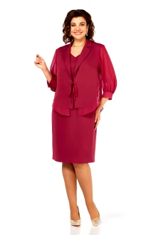 Костюм Lady Style Classic 3123 двойка красный