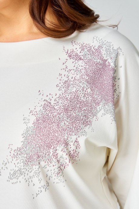 Костюм/комплект Мишель Стиль 1340 молочный, пудра размер 50-54 #7