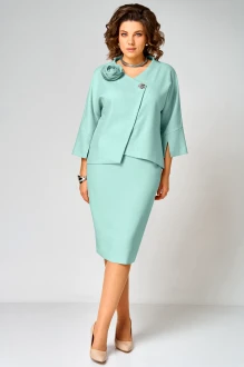 Юбочный костюм Мишель Стиль 1346 бирюзовый