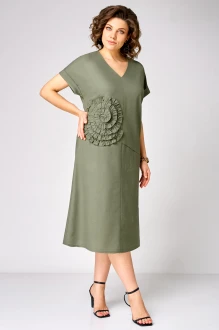 Платье Мишель Стиль 1353 оливковое