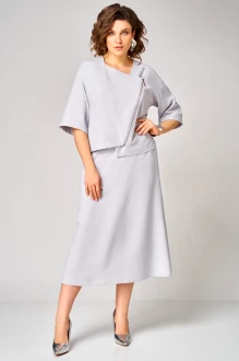 Юбочный костюм Мишель Стиль 1368 двойка серый