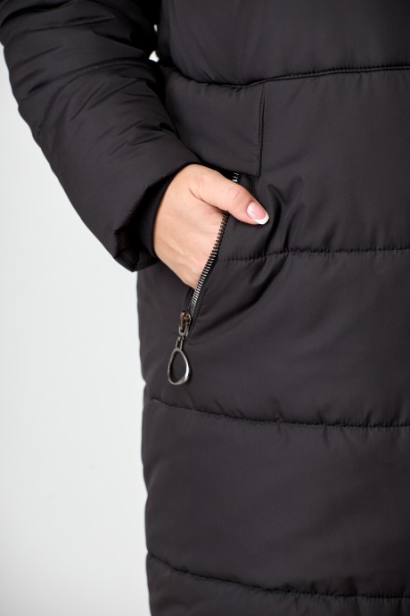 Пальто ALGRANDA (Novella Sharm) А3913 черный размер 54-82 #6