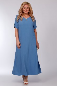 Платье ALGRANDA (Novella Sharm) A3885 -2-2 сине-голубой #1