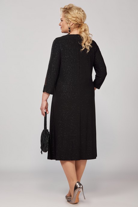 Вечернее платье ALGRANDA (Novella Sharm) A3953 черный размер 60-70 #6
