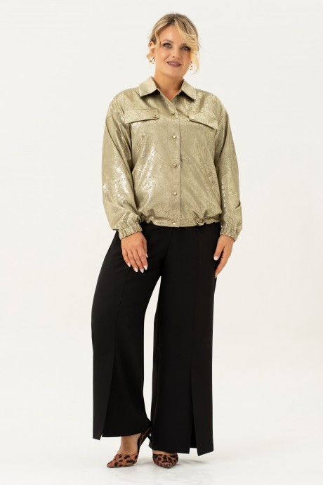 Бомбер ALGRANDA (Novella Sharm) A4102 -8 салатовый размер 56-66 #1