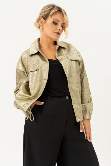 Бомбер ALGRANDA (Novella Sharm) A4102 -8 салатовый размер 56-66 #4