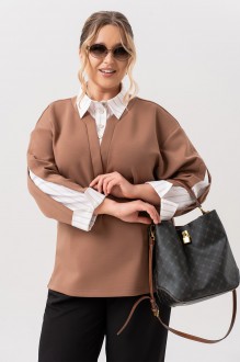 Туника ALGRANDA (Novella Sharm) A4075 -8 молочный, шоколад