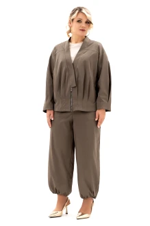 Брючный костюм ALGRANDA (Novella Sharm) A4127 -4 тройка коричневый