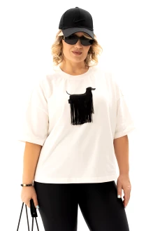 Футболка ALGRANDA (Novella Sharm) A4140 -8 молочный