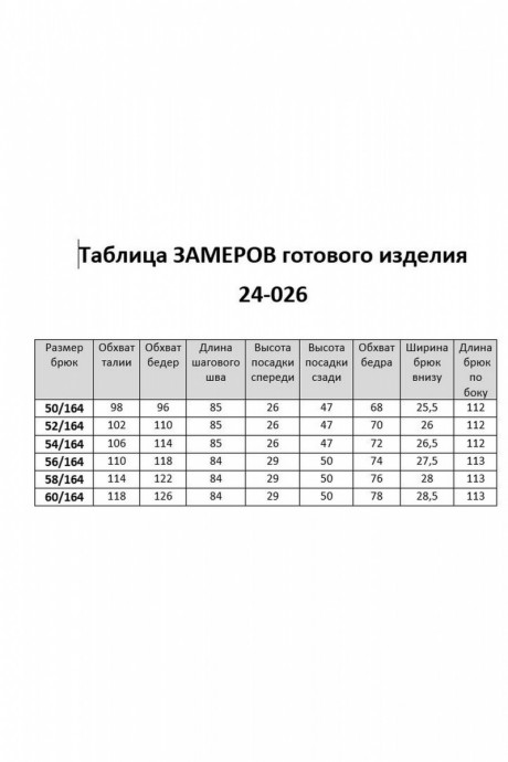 Брюки Aira Style 24-026 черный размер 50-60 #4